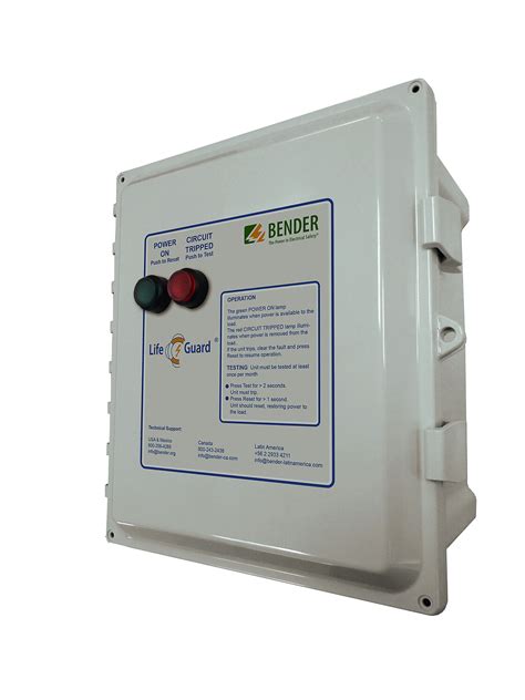 electric lifeguard box|bender's lifeguard panels.